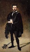 Edouard Manet Philibert Rouviere as Hamlet The Tragic Actor oil painting artist